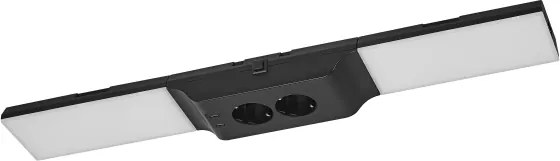 Osram - Lampă LED dimerizabilă pentru montaj sub dulap, cu prize, UNDERCABINET LED/10W/230V, negru
