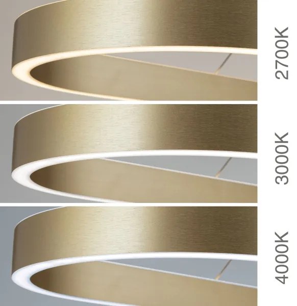 Orion - Lustru LED pe cablu CARRARA, 80W, 230V, 2700/3000/4000K, auriu