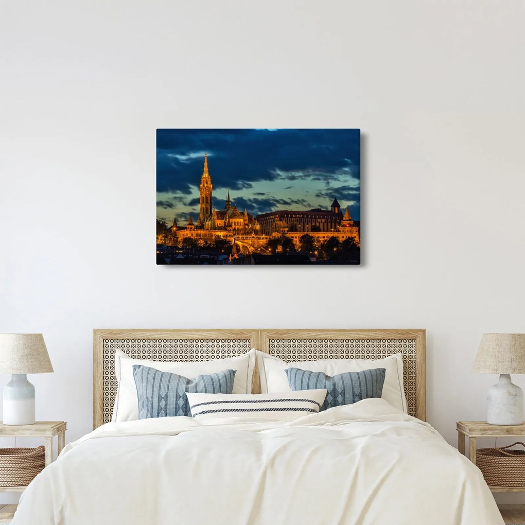 Tablou cu construcție iluminată (90x60 cm)