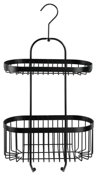 WENKO 23880100 – Poliță Classic din plastic, negru, 26,5 x 47 cm