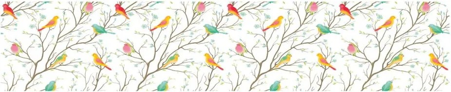 Autocolant pentru geam 200x40 cm Birds in the Forest – Ambiance