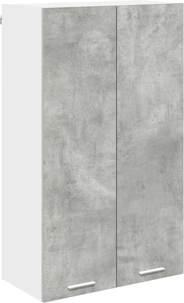 vidaXL Dulap suspendat Gri din beton 60 x 31 x 100 cm Lemn compozit