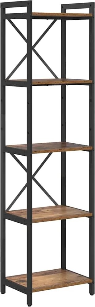 vidaXL Raft pentru cărți Lemn vechi 40 x 30 x 155 cm Lemn compozit