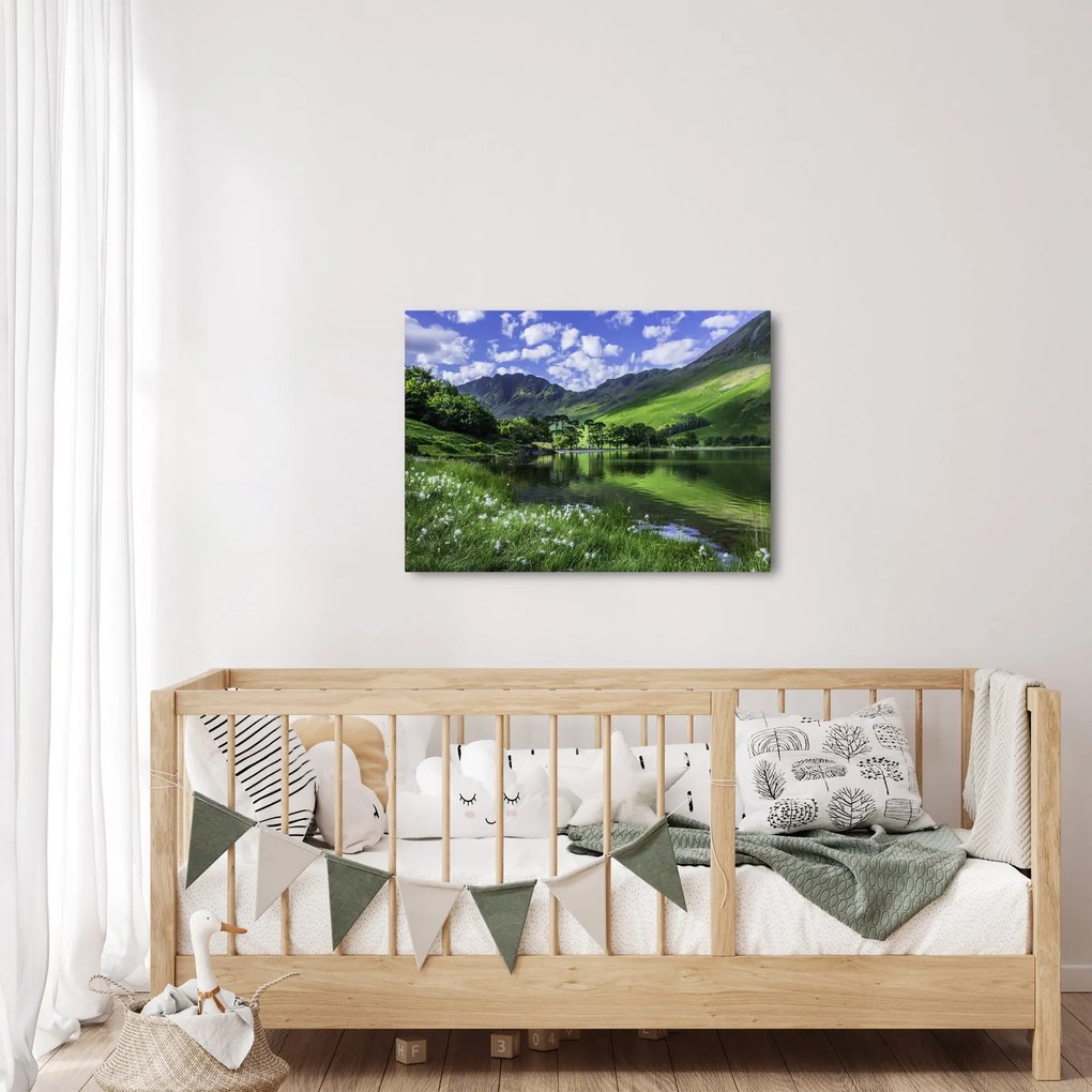 Tablou - Peisaj cu un lac (70x50 cm)