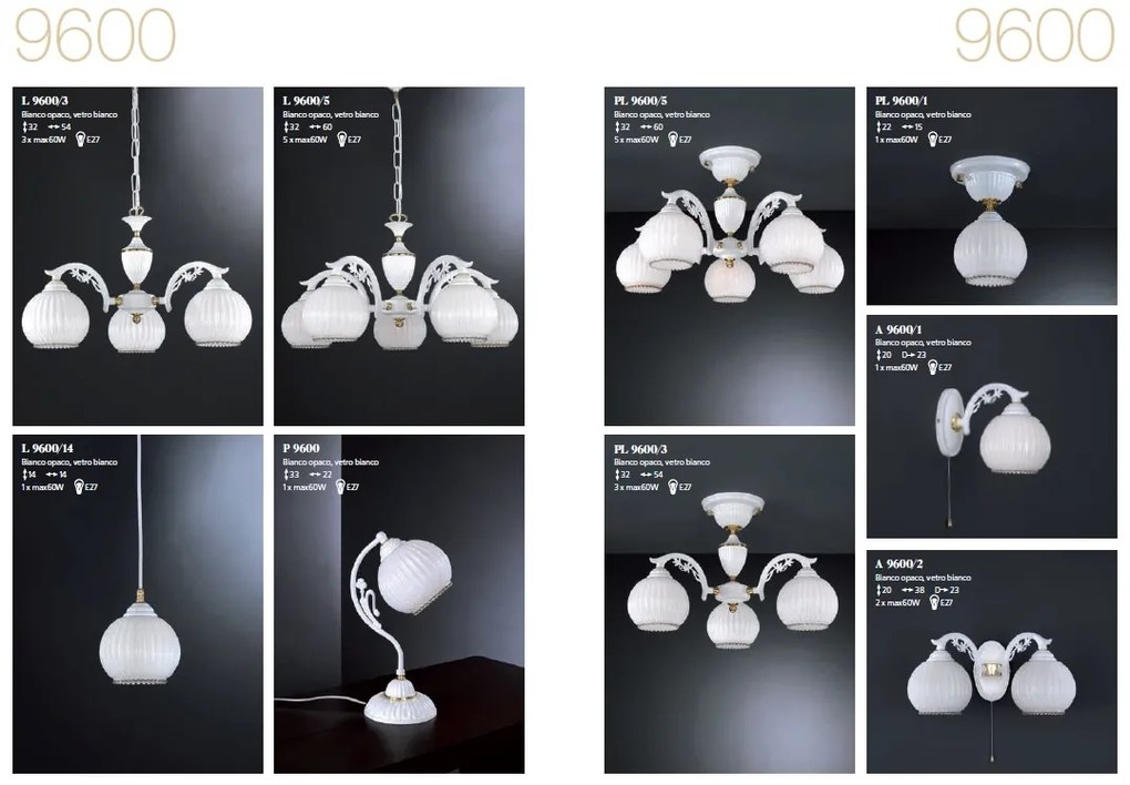 Candelabru 5 brate clasic design italian 9600
