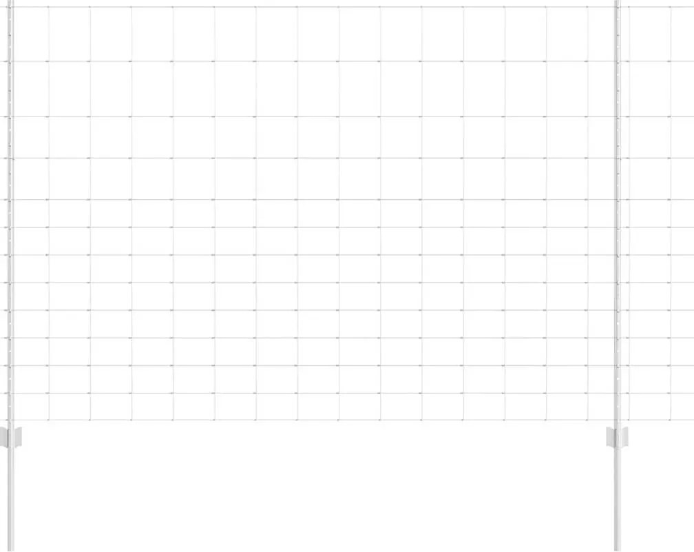 vidaXL Gard cu Stâlp Argintiu 1,5 x 50 m Oțel