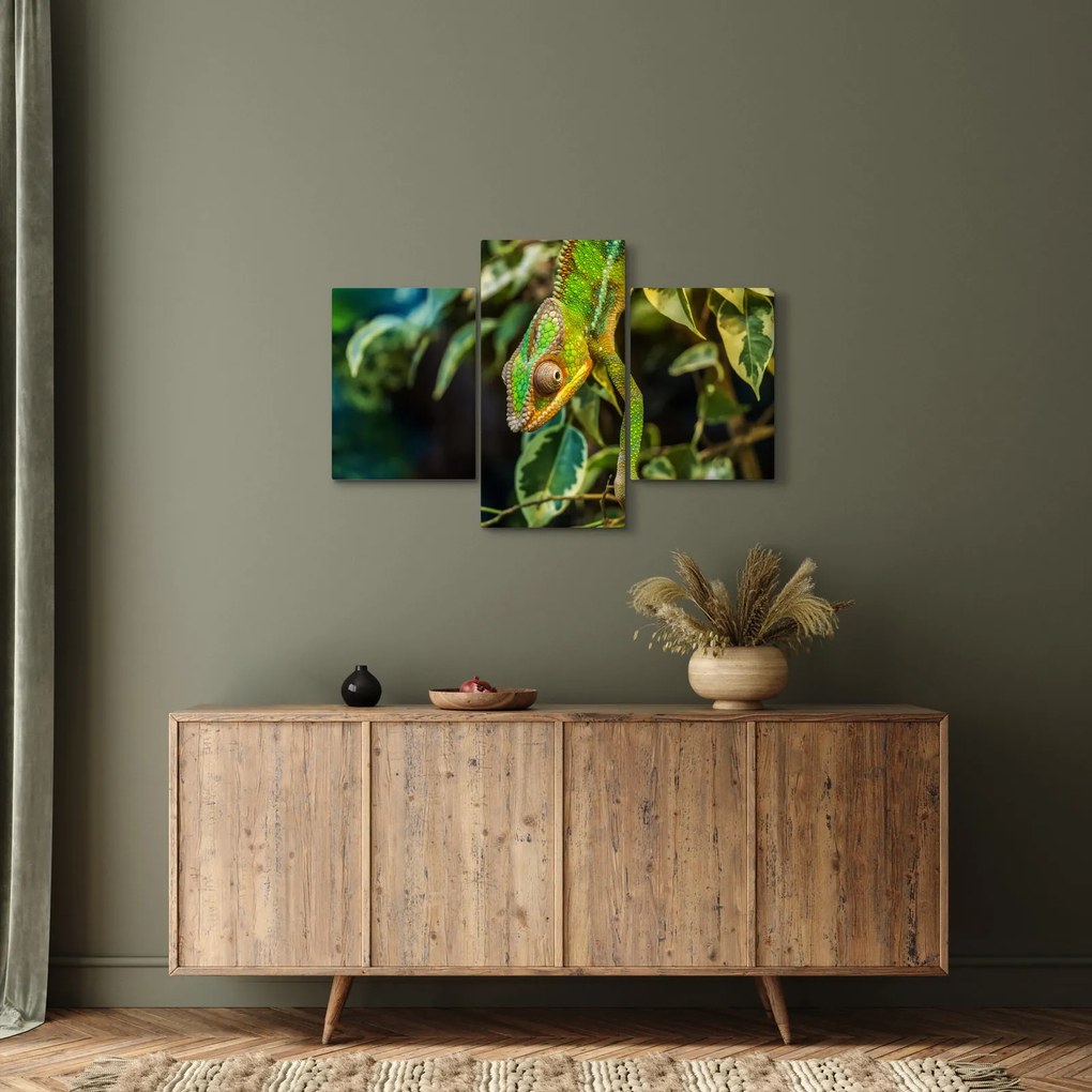 Tablou cu cameleon (90x60 cm)