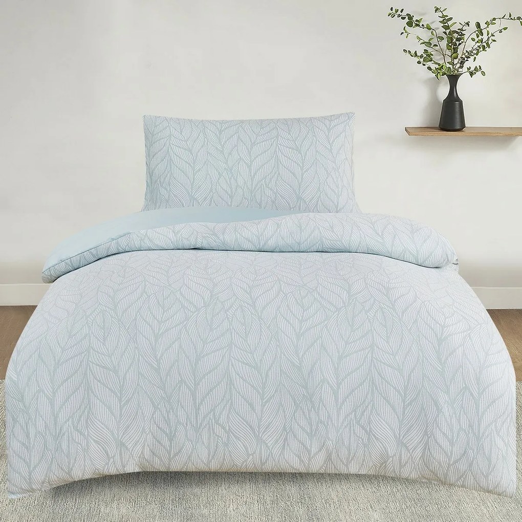 Lenjerie de pat din jacard Florida verde, 140 x200 cm, 70 x 90 cm