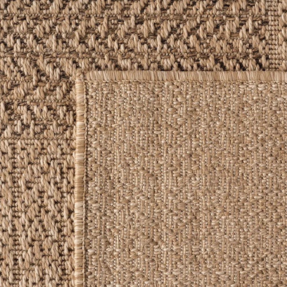 Covor pentru exterior și interior maro rotund ø 80 cm Timber 1405 – Ayyildiz Carpets