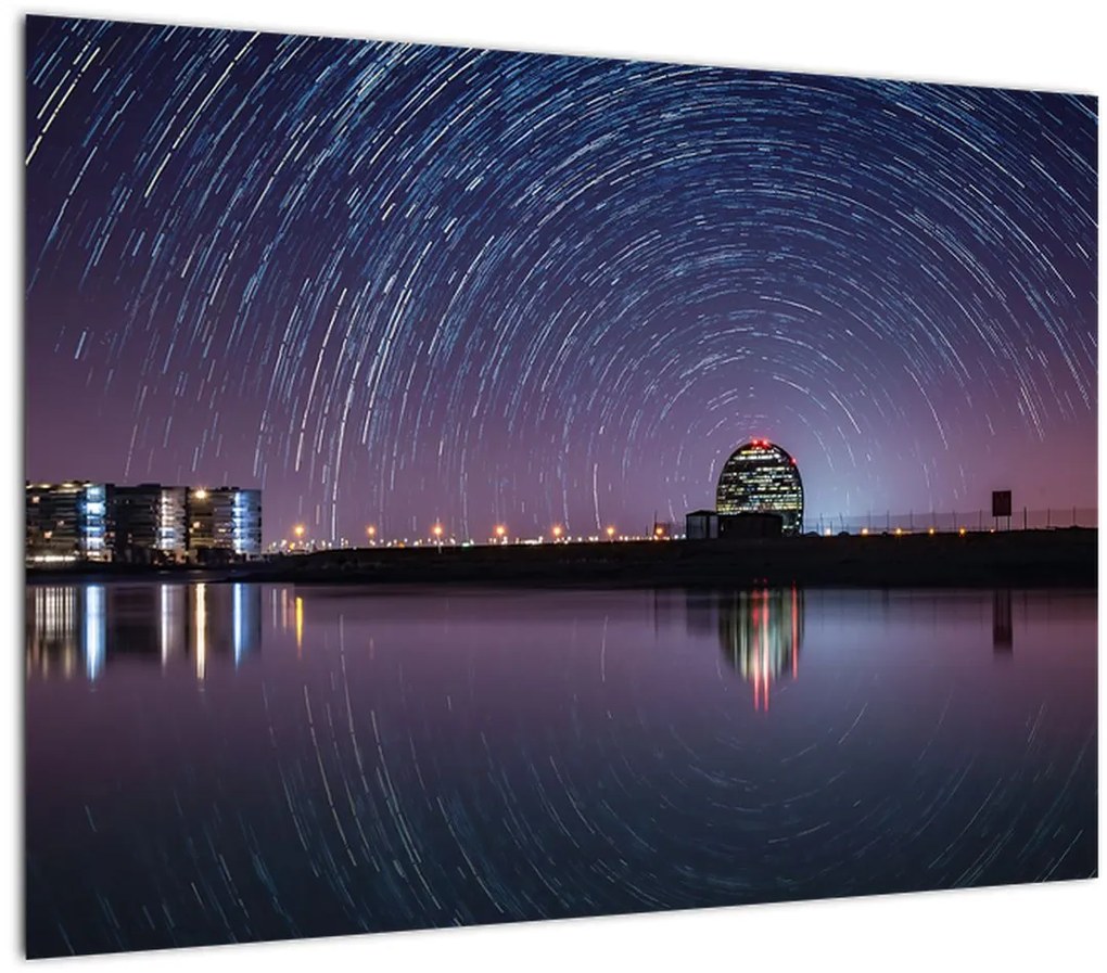 Tablou cu cerul nocturn și stele (70x50 cm)