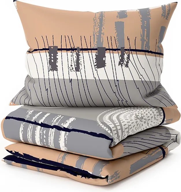 Lenjerie de pat din policoton PINIA POLY gri Dimensiune lenjerie de pat: 70 x 90 cm | 140 x 220 cm