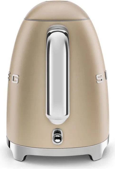 Cana electrica SMEG KLF03CHMEU, 2400 W, 1,7 l, Baza rotativa la 360°, Finisaj mat, Sampanie