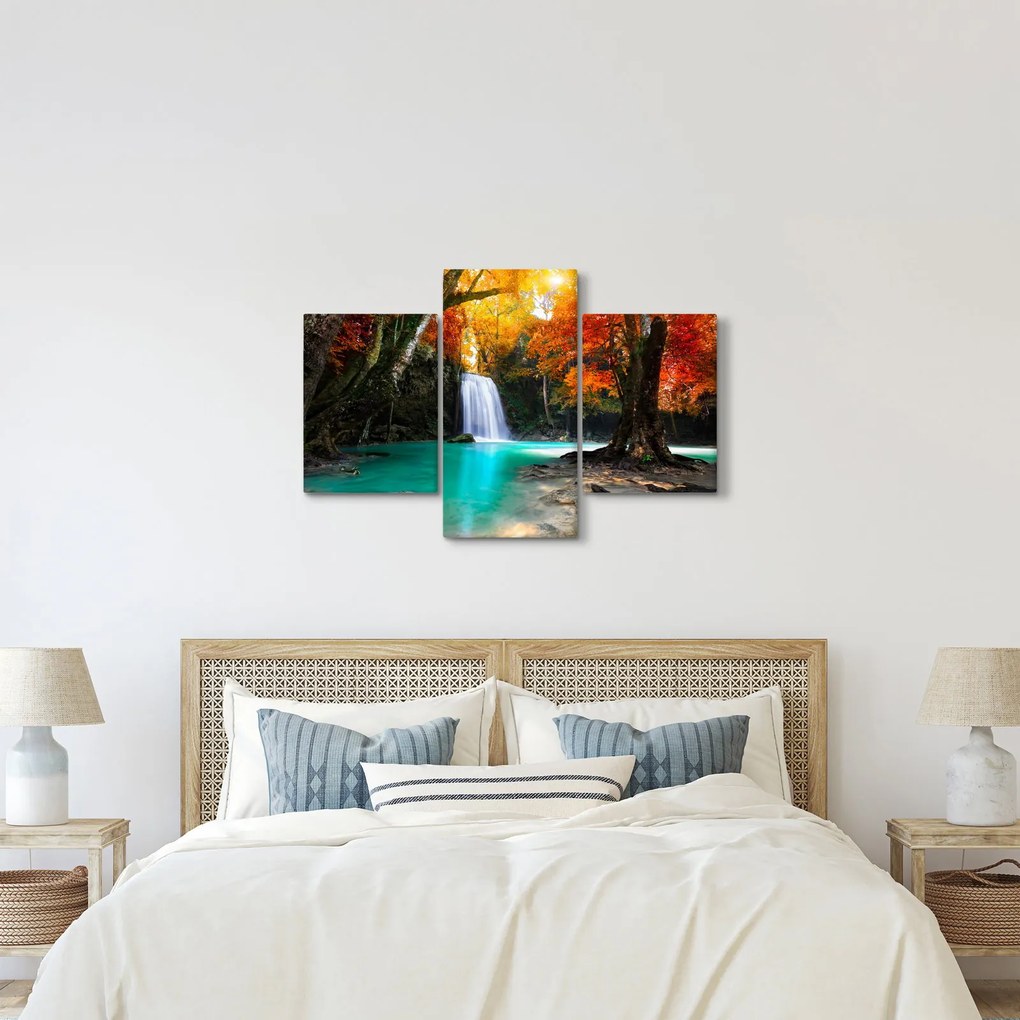 Tablou - Laguna de Smarald (90x60 cm)