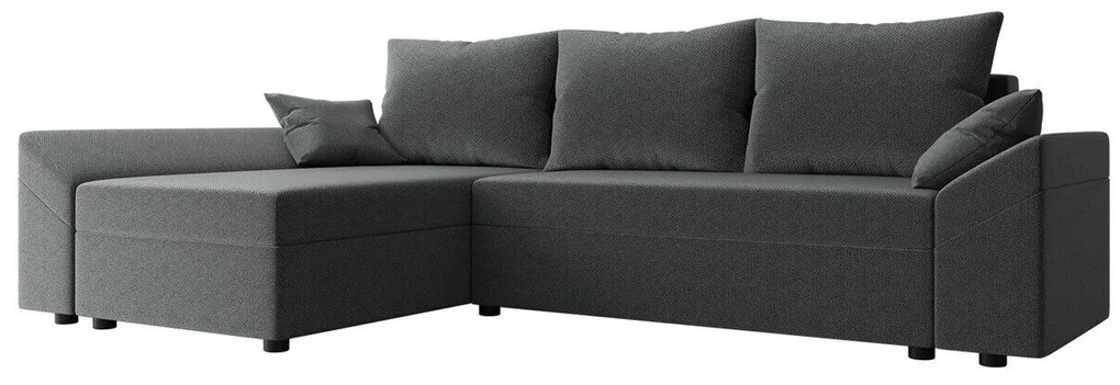 Colțar Memphis 130Cutie de pat, 244x138x82cm, 88 kg, Picioare: Plastic