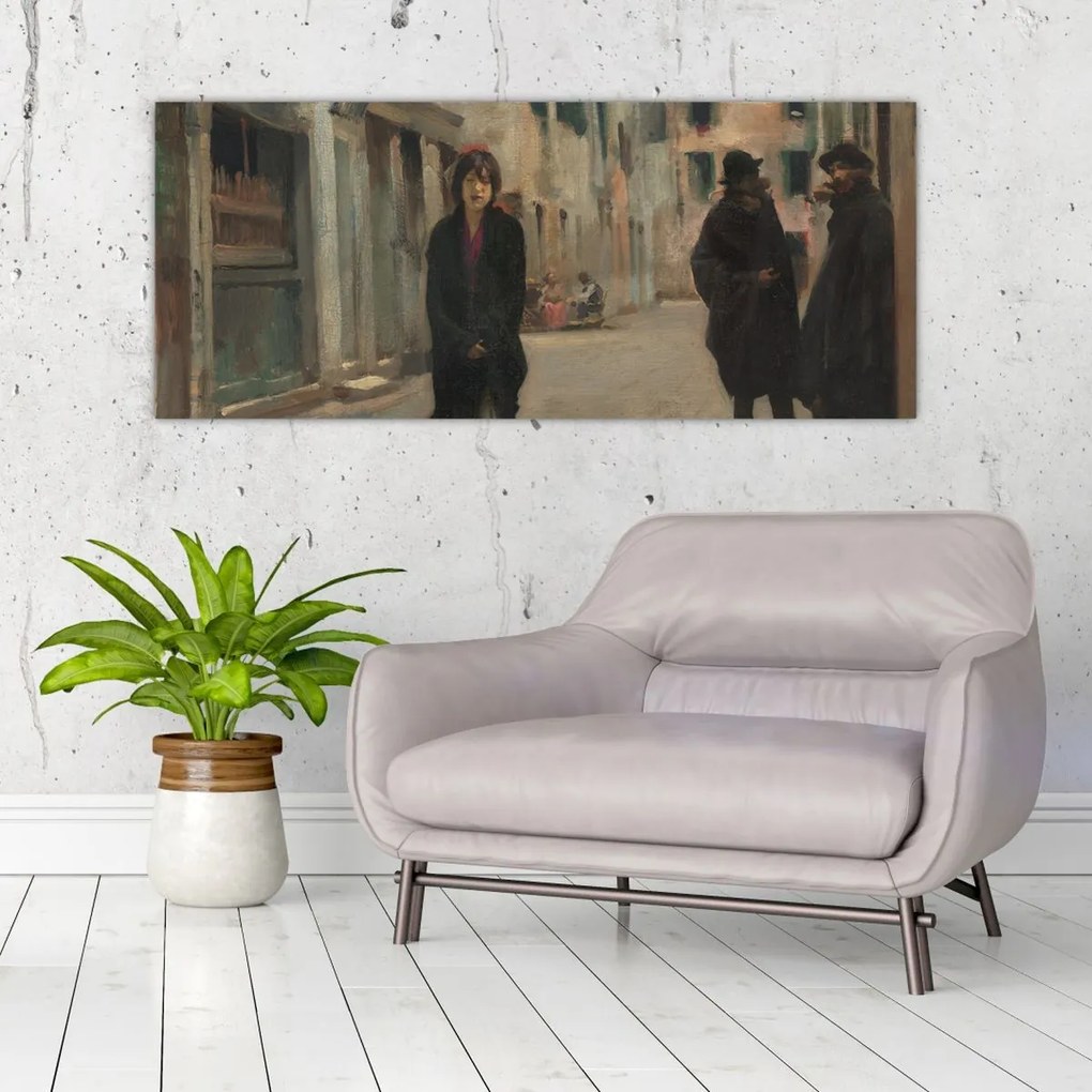 Tablou - John Singer Sargent, Street in Venice, reproducere (120x50 cm)