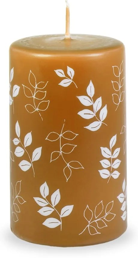 Lumânare Unipar Pure Beauty, durată ardere 40 h, portocaliu