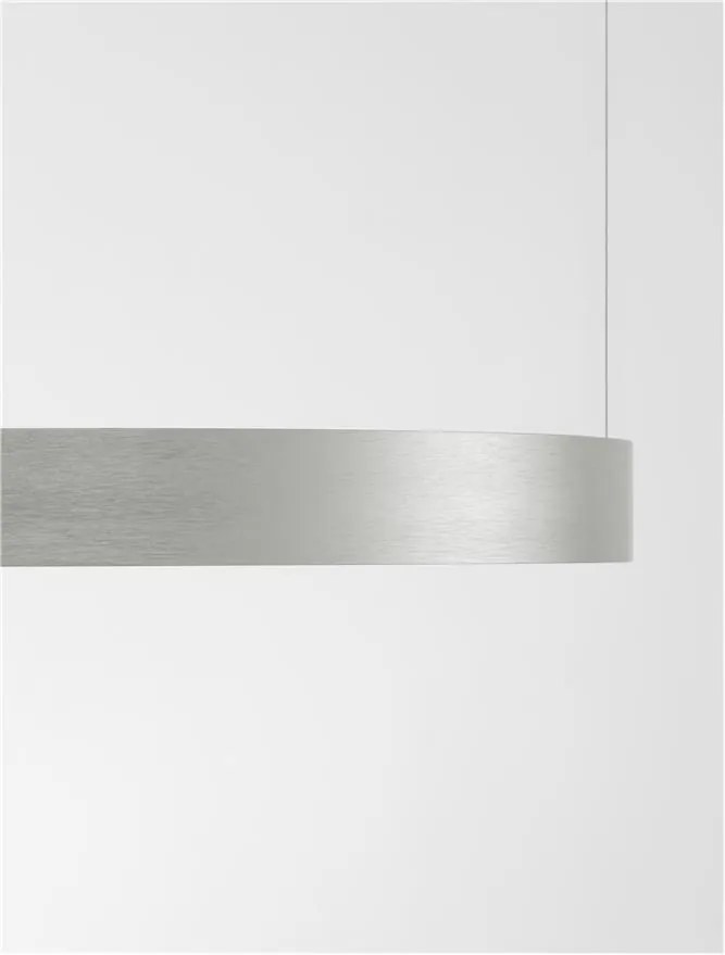 Lustra LED suspendata design modern circular PERRINE D-40cm argintie
