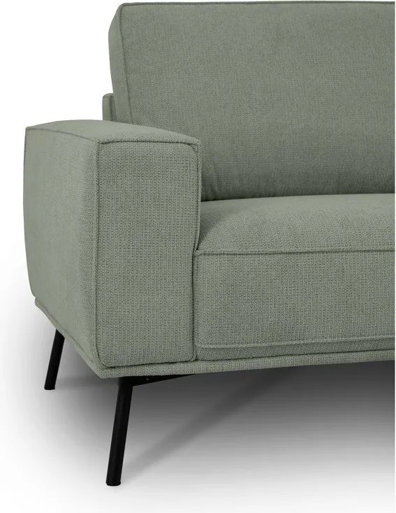 Colțar verde cu tapițerie din chenille (cu colț pe partea dreaptă/în formă de ”L”) Amsterdam – Scandic