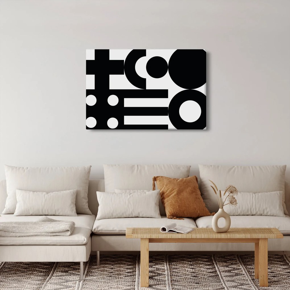Tablou - Abstracție geometrică N⁰3 (90x60 cm)