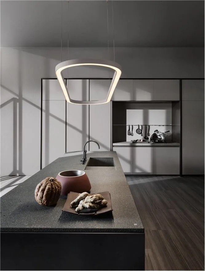 Lustra LED suspendata design modern QUERALT alba