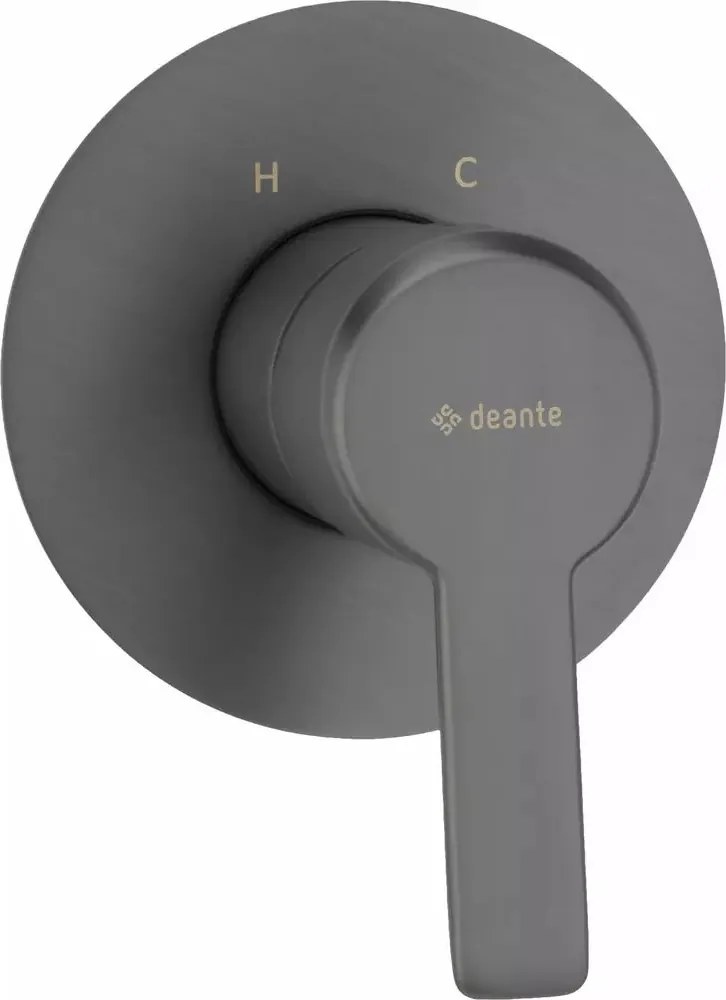 Baterie dus monocomanda incastrata Deante Arnika fara comutator de dus gri periat