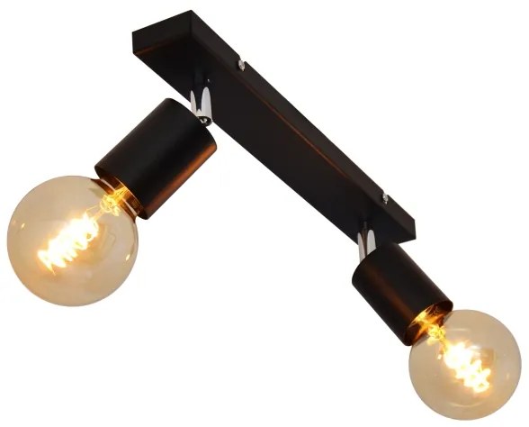 Spot TUNE 2xE27/20W/230V negru