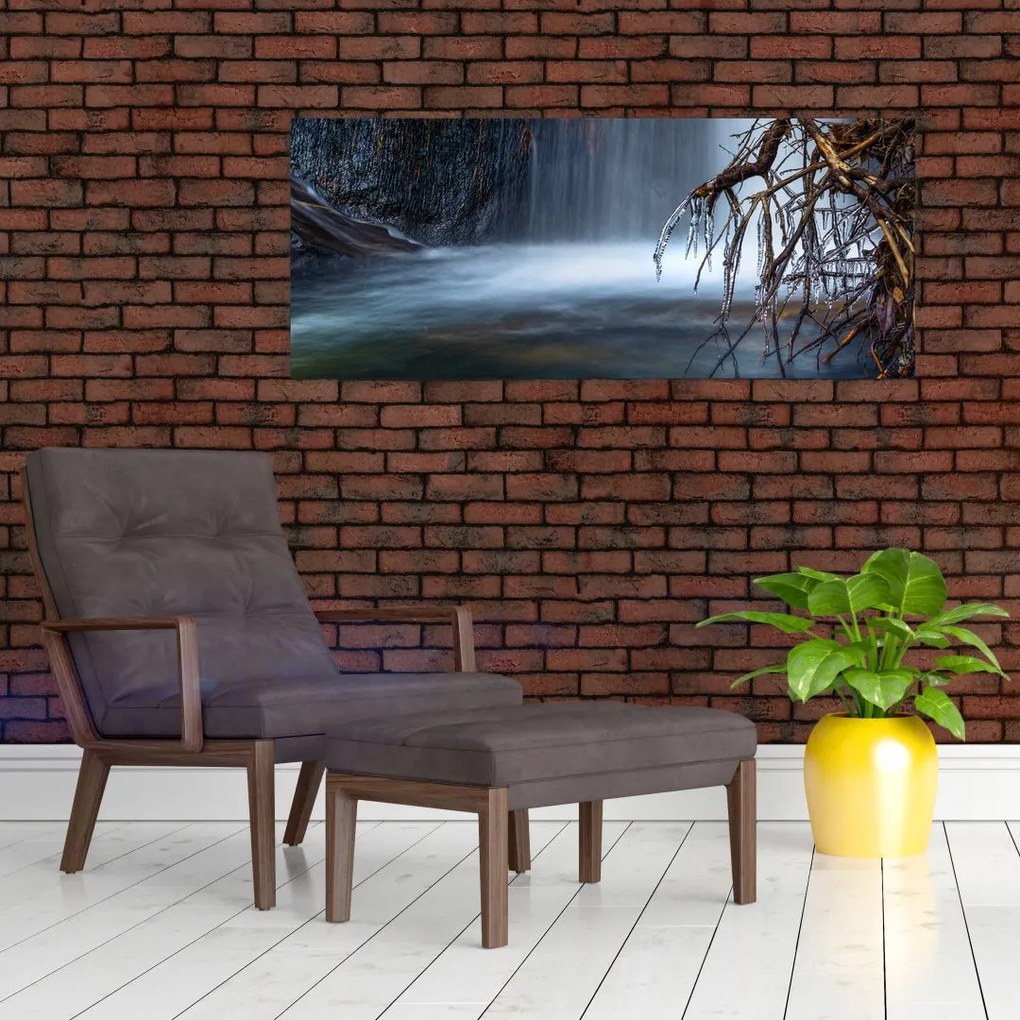 Tablou - Laguna de iarnă (120x50 cm)