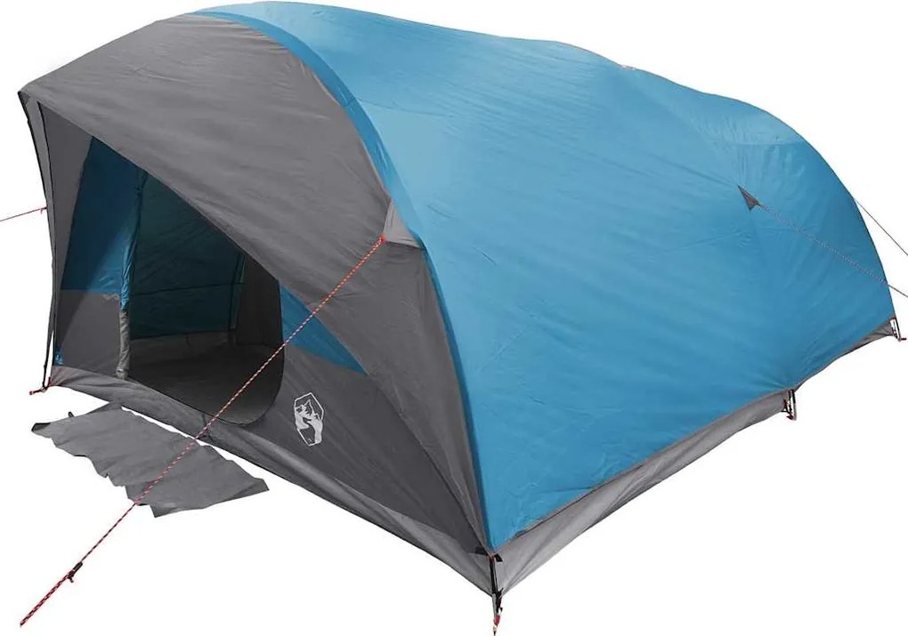 vidaXL Cort tunel cu acoperiș albastru 500 x 348 x 200 cm tafta