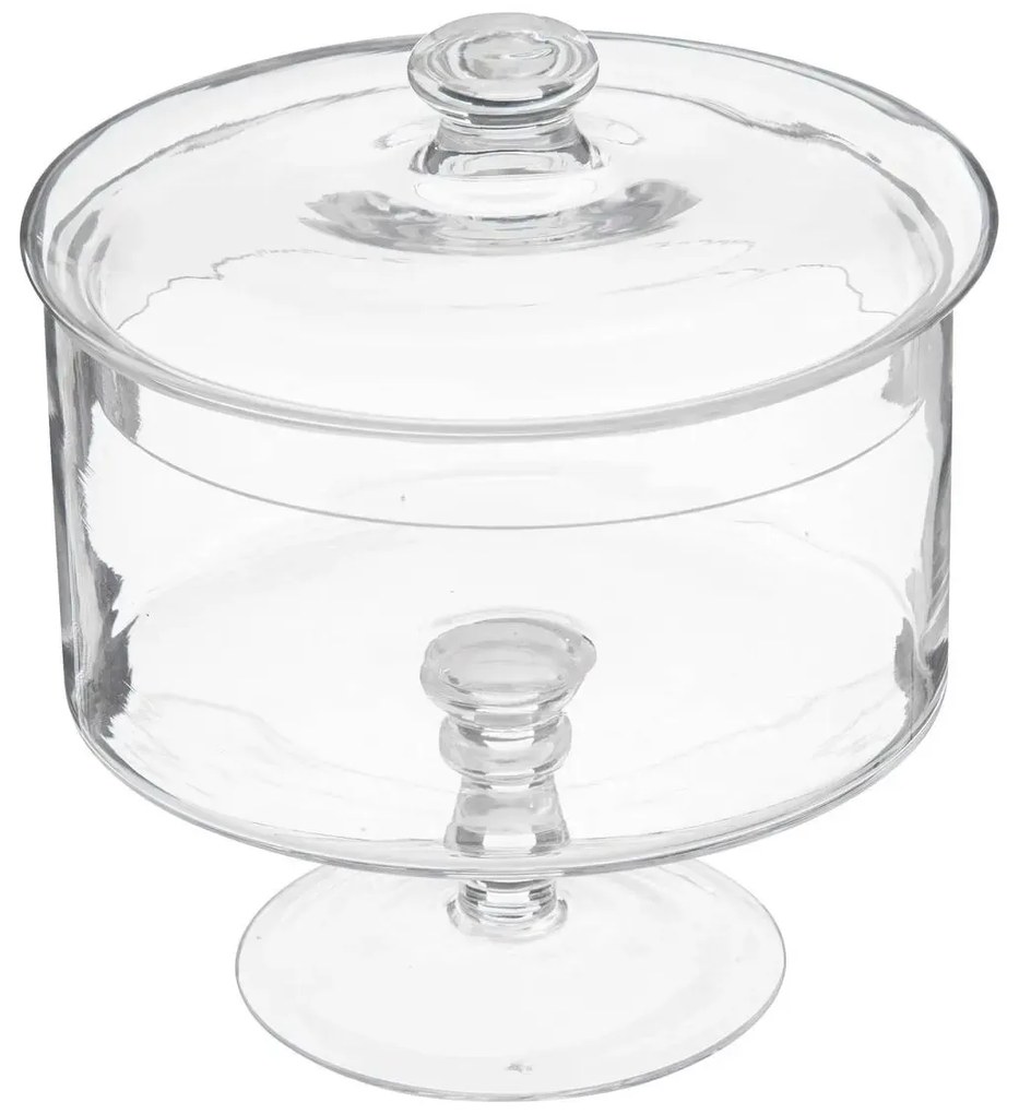 Recipient pentru prajituri, Transparent, 20x19 cm