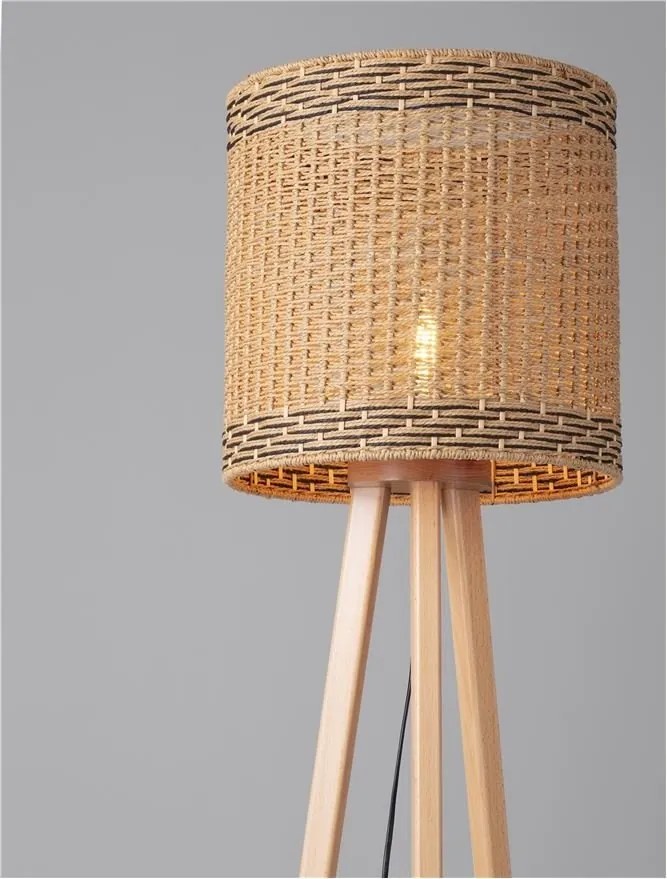 Lampa de podea boho style design natural PLETTE
