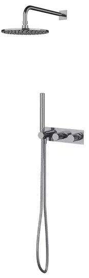 Sistem de dus incastrat cu baterie monocomanda Omnires Contour si para cu 1 functie
