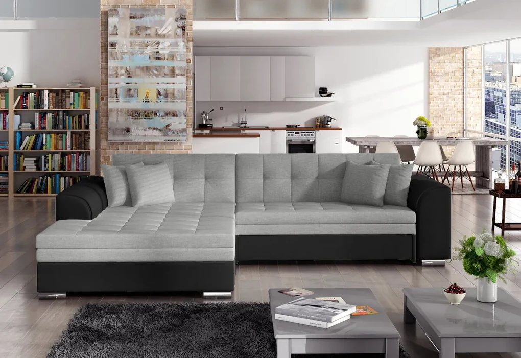 Supermobel Colțar extensibil SORENTO, 294x80x196, inari23/soft33, dreapta