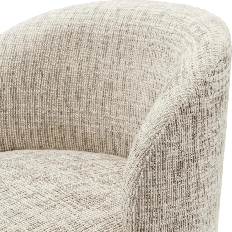 Scaun pivotant modern design LUX Chair Greer, Creststone beige