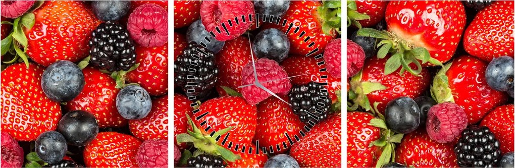 Tablou - Încărcătură de fructe (cu ceas) (90x30 cm)