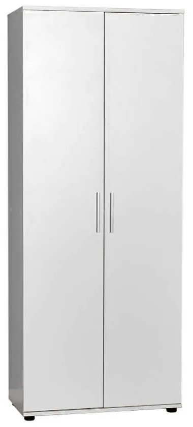 Dulap Multifunctional Adore Porto, 2 usi, 8 rafturi, Alb, 76 x 187 x 36 cm