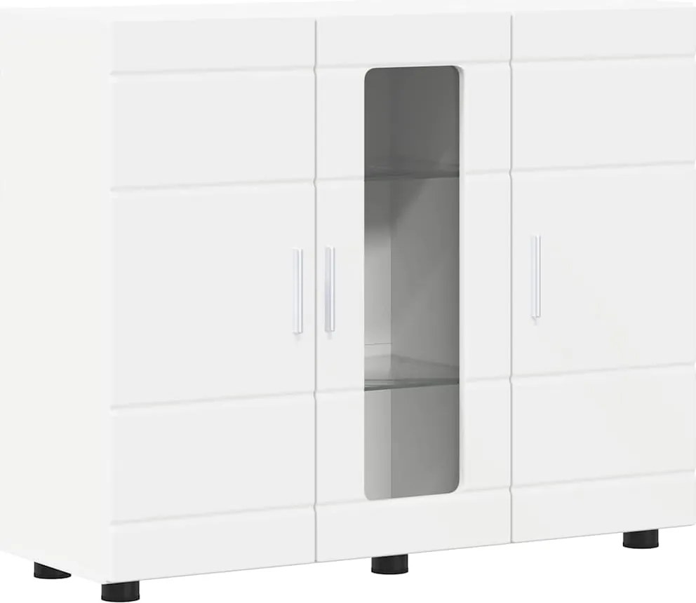 vidaXL Dulap din Lemn Alb 88,5 x 30,5 x 73 cm Lemn compozit