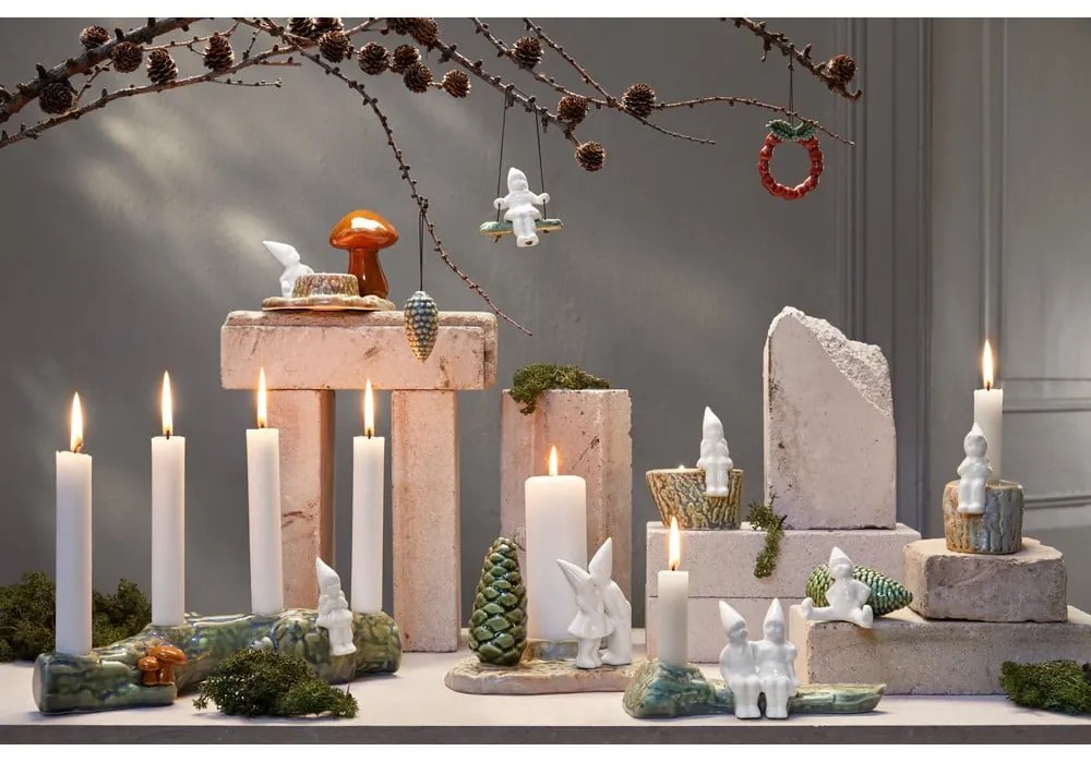 Ornament de Crăciun din porțelan Wreath – Kähler Design