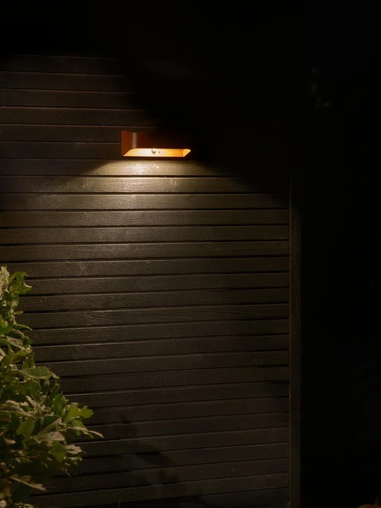 Aplica LED de exterior solara cu senzor IP54 Marcellio maro