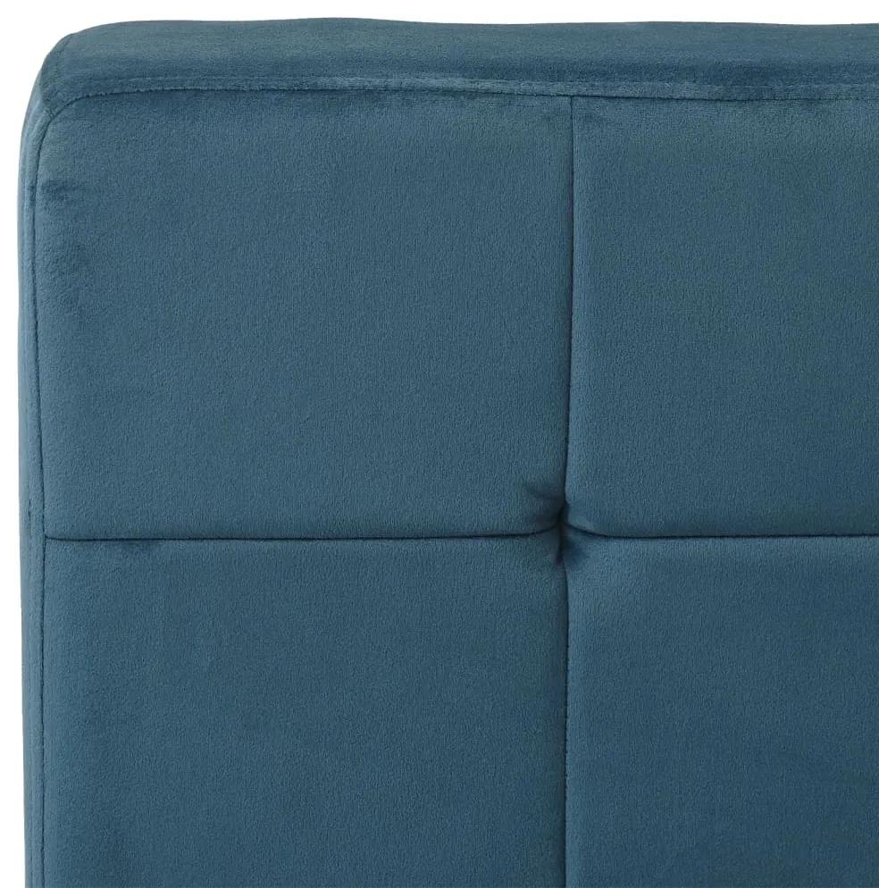 Scaun de relaxare, albastru, 65x79x87 cm, catifea 1, Albastru