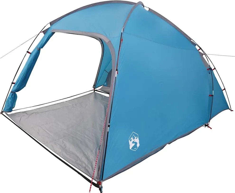 vidaXL Tent Cabină cu acoperiș albastru 370 x 230 x 185 cm tafta