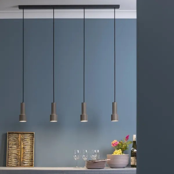 Lustră pe cablu Brilliant CADIZ 4xGU10/10W/230V bronz