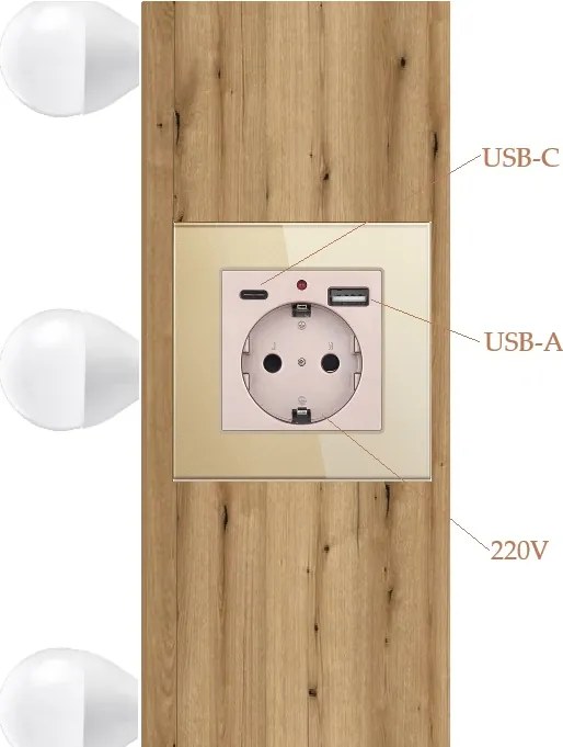 Masuta machiaj cu Oglinda LED si 4 Sertare pentru Cosmetice, Set Masa toaleta 120 cm, Stejar, masuta cosmetica, vanity - SEM535