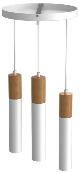 Lustră pe cablu CASSA 3xGU10/8W/230V alb