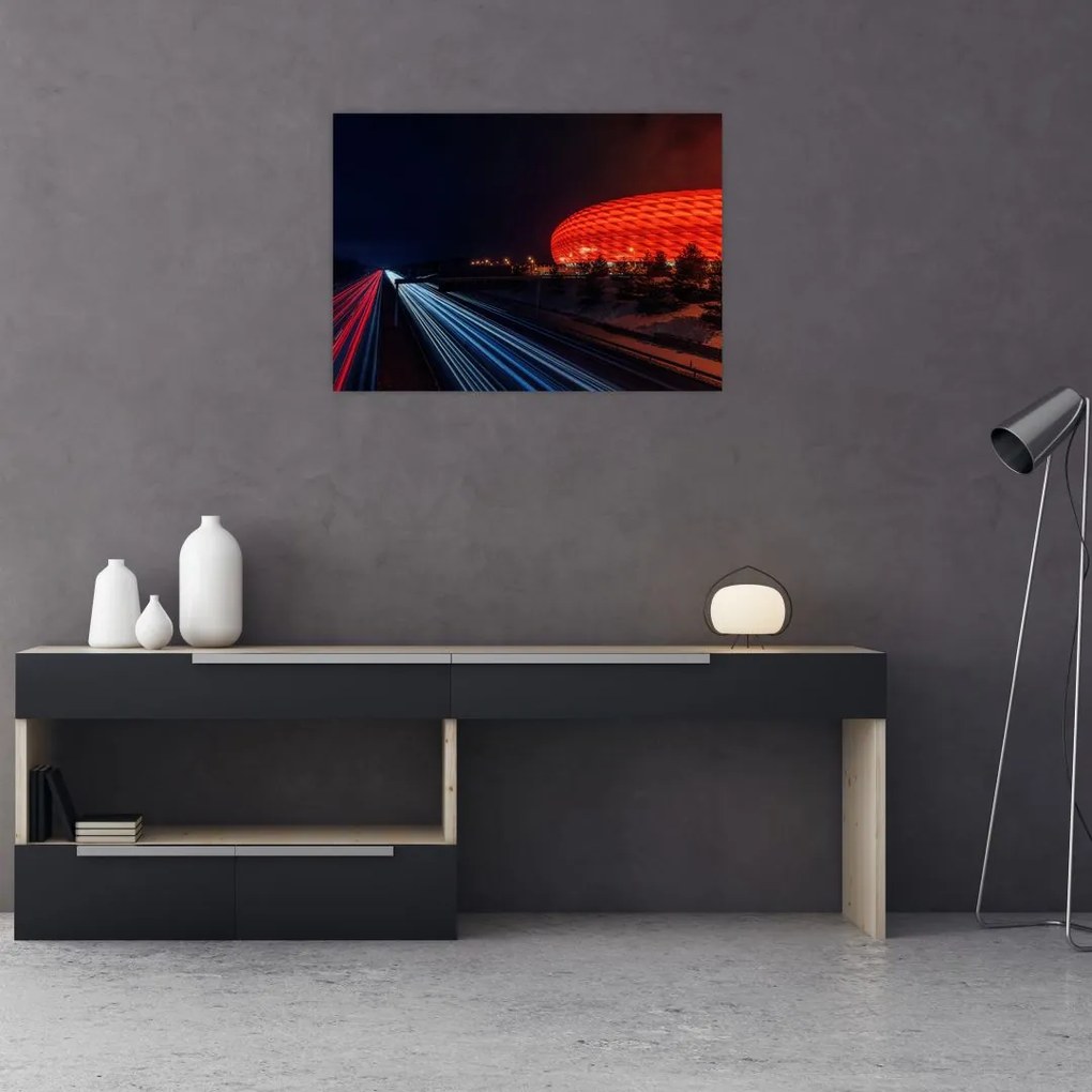 Tablou pe sticlă cu autostrada (70x50 cm)
