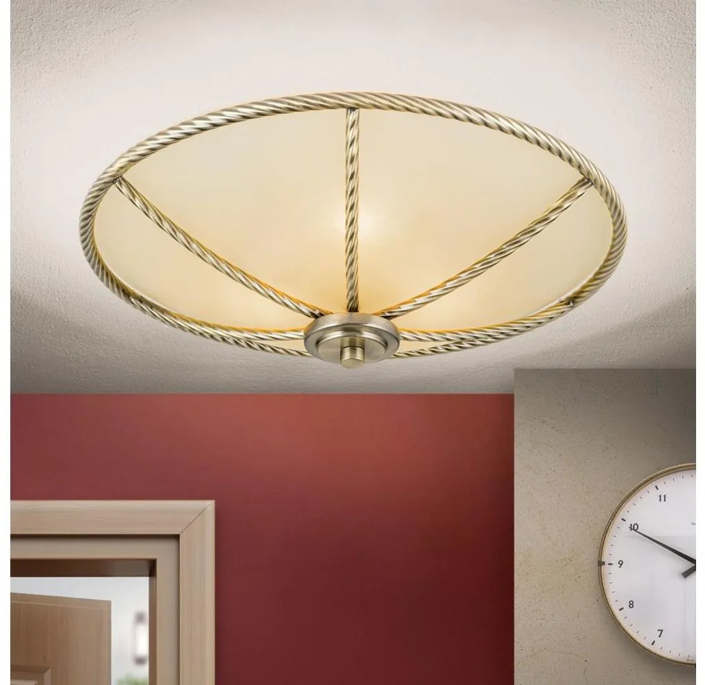 Orion - Plafonieră MAURO 3xE27/60W/230V, Ø 42 cm, bronz