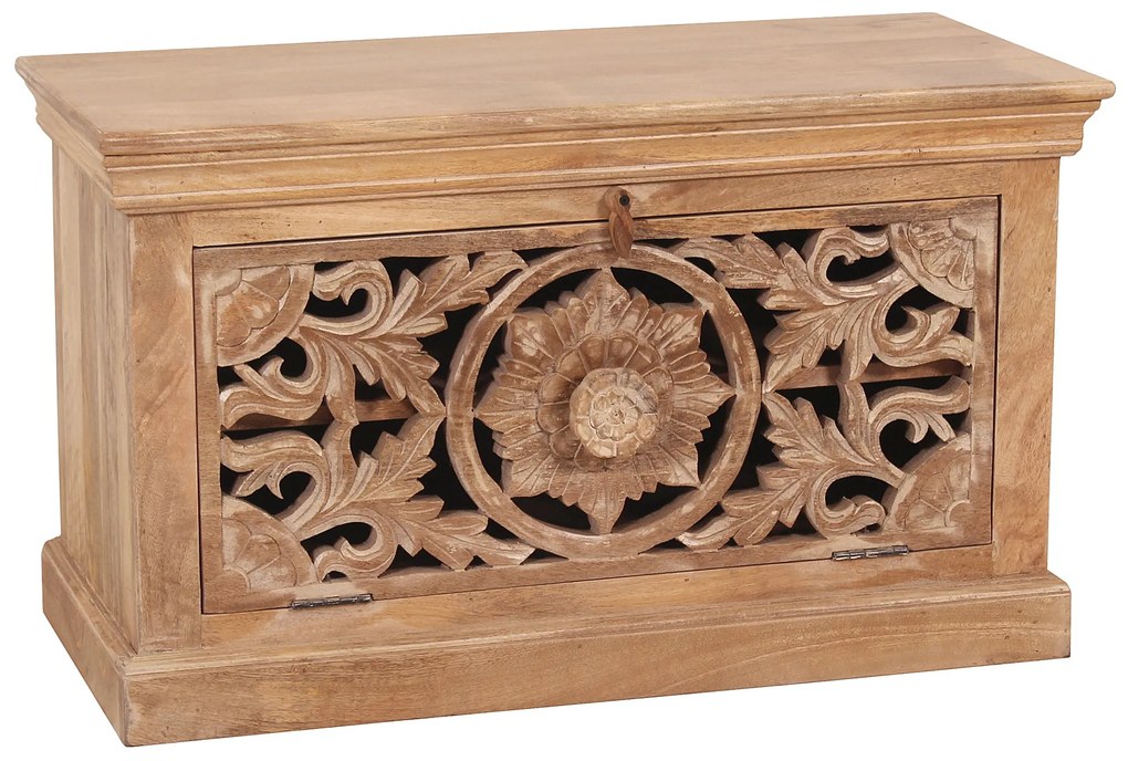 Pantofar din lemn de mango Lakadee 80x40x50 cm, 6 perechi de pantofi