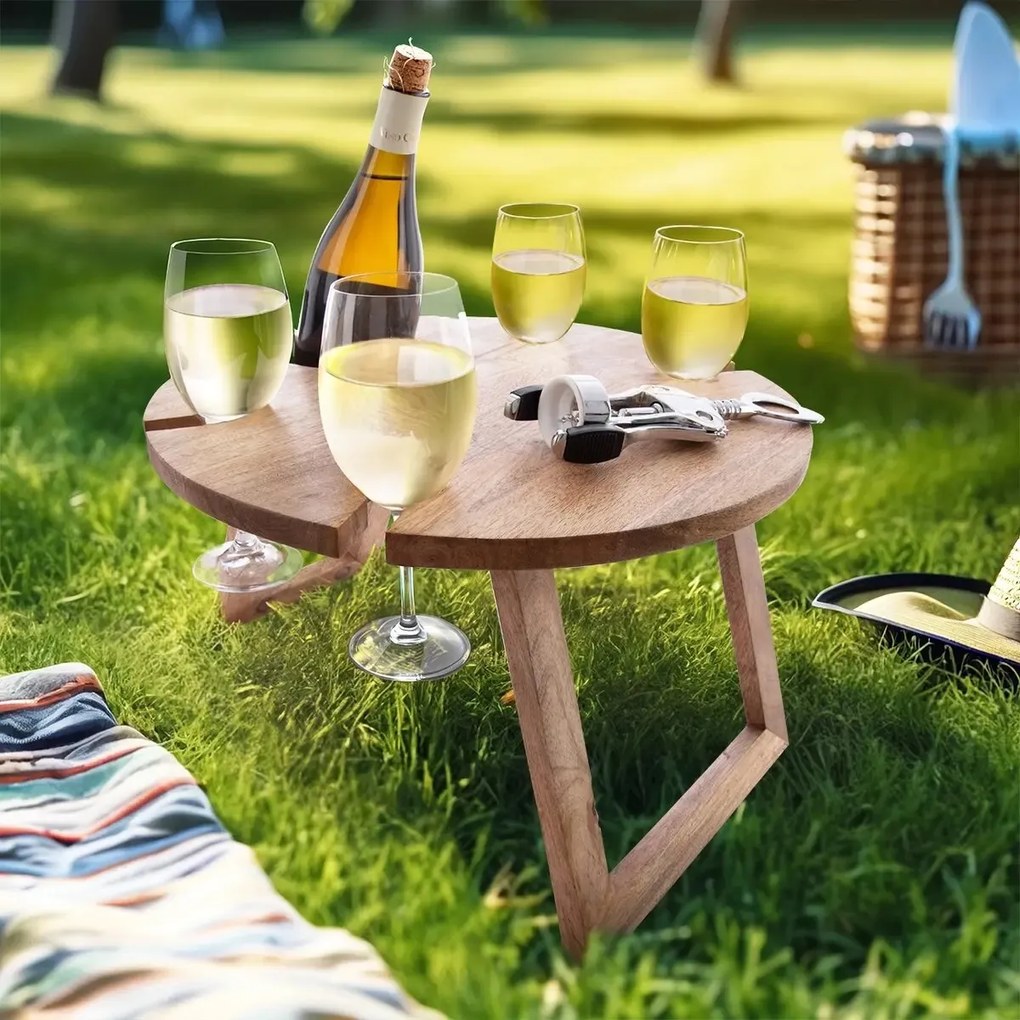 Masă de picnic din lemn de mango Orion, 39,5 x 24,5 cm