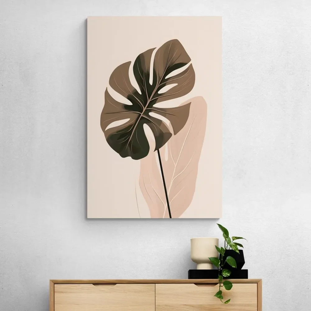 Tablou forme abstracte botanice de monstru
