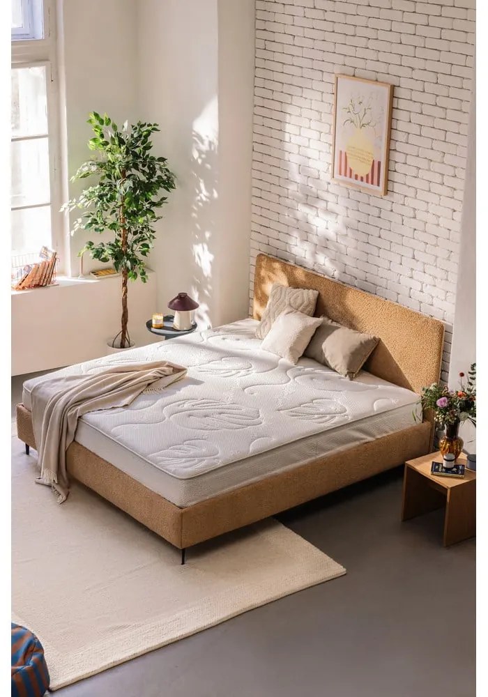Saltea mediu-fermă cu arcuri termoregulatoare 200x200 cm Memory Luna – Bonami Selection