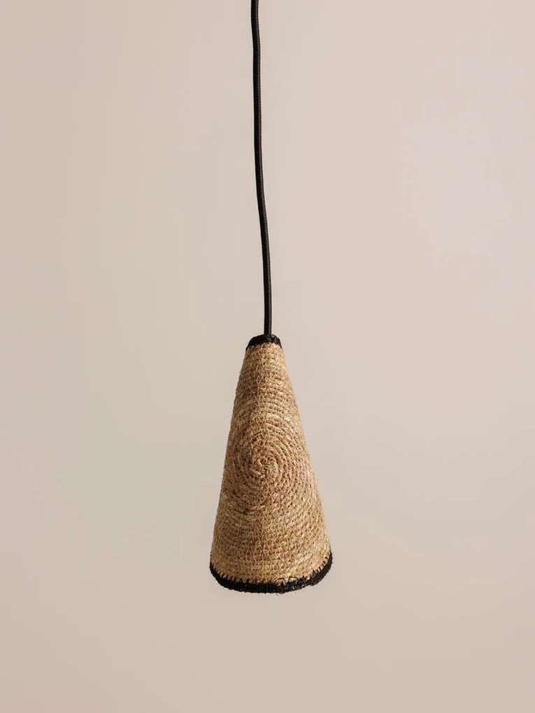Lustra natur, din iuta naturala, H22cm Yucatan
